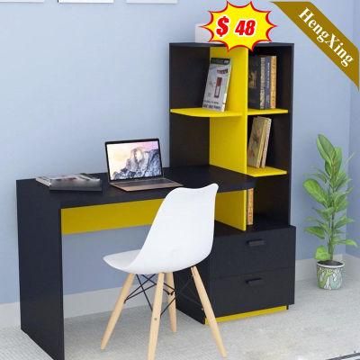 Luxury Wooden Home Office Furniture Writing Computer Modern Simple Study Desk Laptop Table with Bookshelf