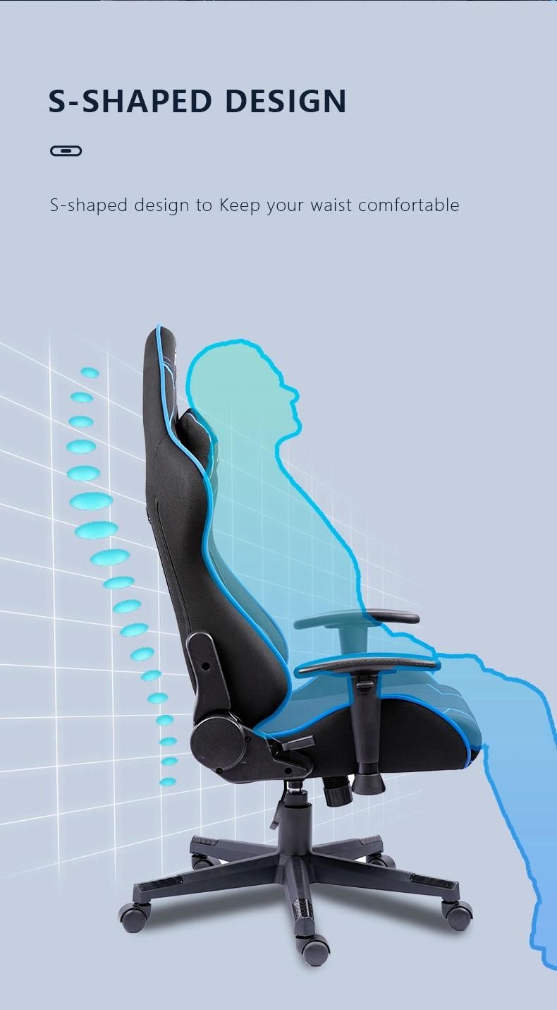 Aor Blue Green Fat People Electric Leather Gaming Chair