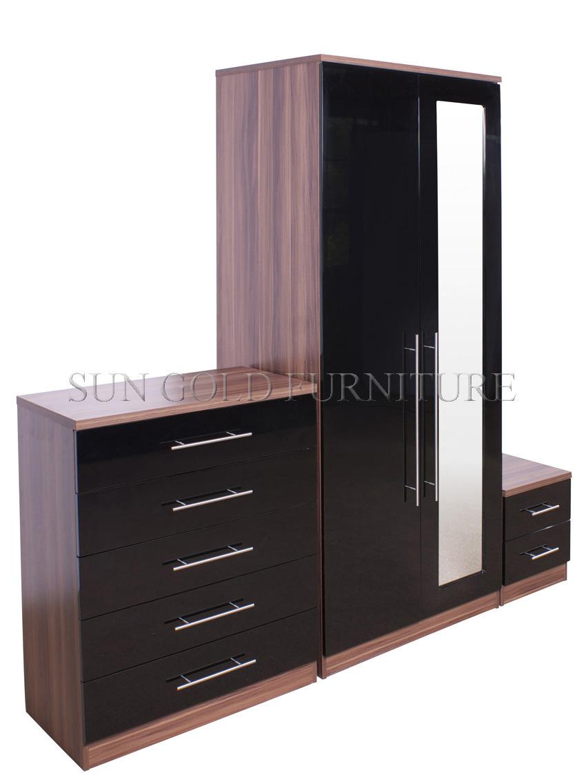 Modern Wholesale Melamine Chipbobard MDF Wardorbes Bedroom Furniture