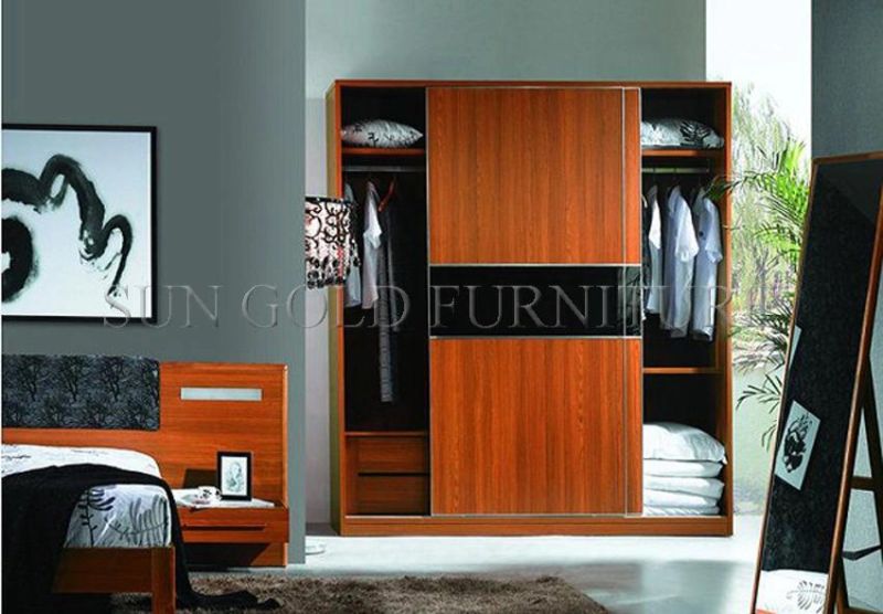White High Gloss Living Room Furniture Long Handle Wooden Swing Door Wardrobe