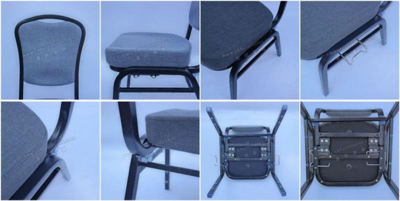 Modern Hotel Restaurant Wedding Banquet Crown Soft Package Backrest Meeting Chair
