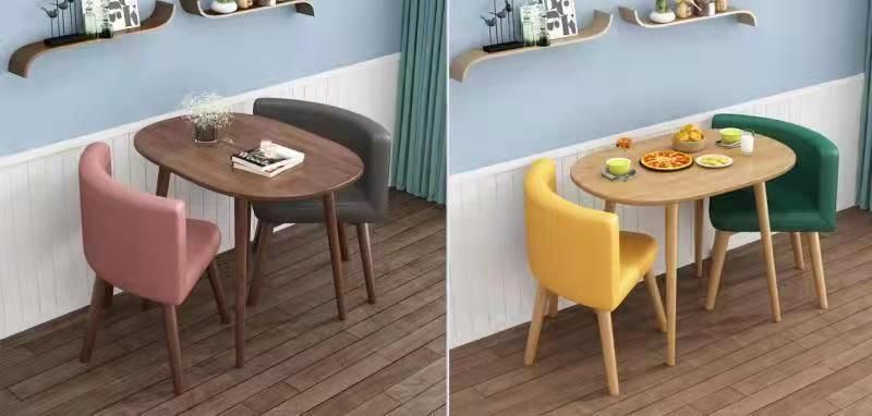 Hotel Dining Room Competitive Price Furniture Walnut Wood Modern Optional Colors Leisure Office Tea Coffee Table Chair