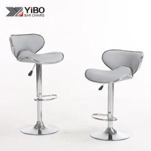 New Design Modern Metal Legs PU Sponge Seat Swivel Chromw Bar Stool