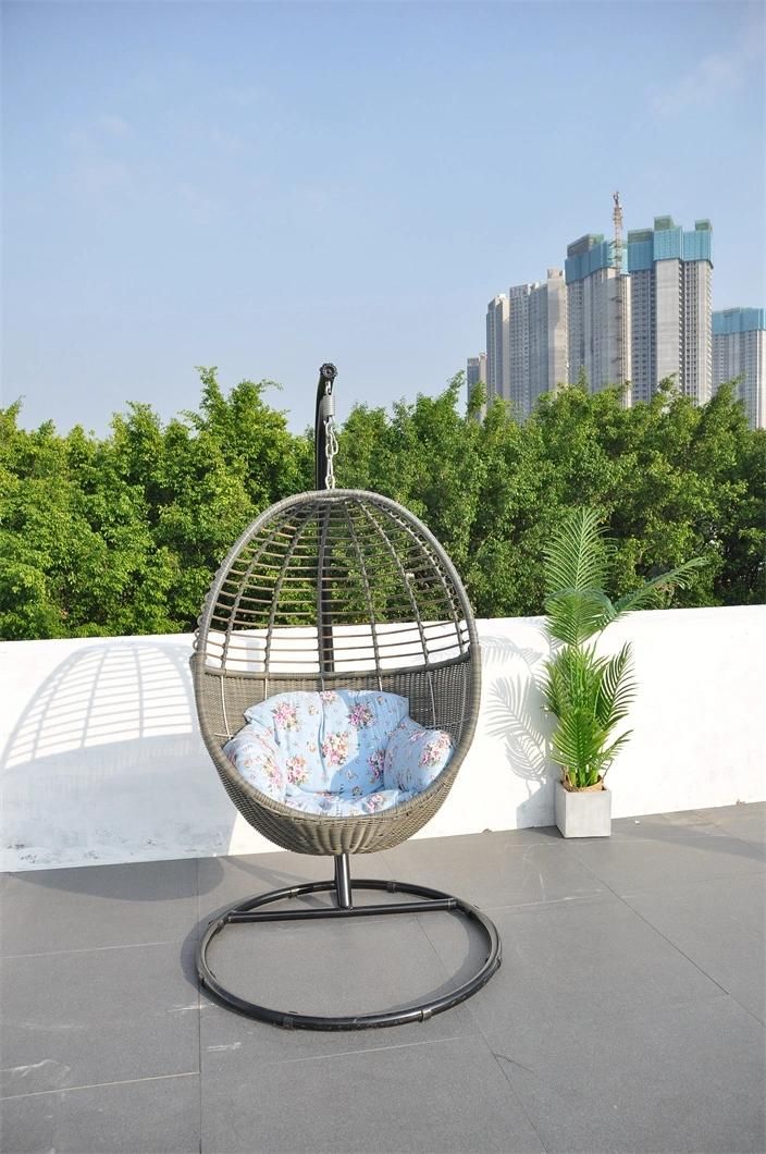 Garden Outdoor Swing Bed Chair with Cushion Patio with Swing Chair