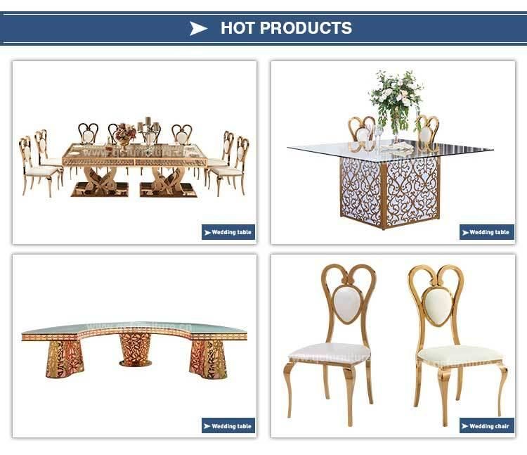 Banquet Furniture Golden Stainless Steel Wedding Party Chair