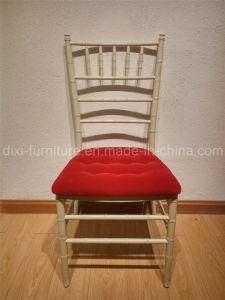 Wedding Iron Chiavari Chair with Fixed Seat Cushion Hotel Furniture