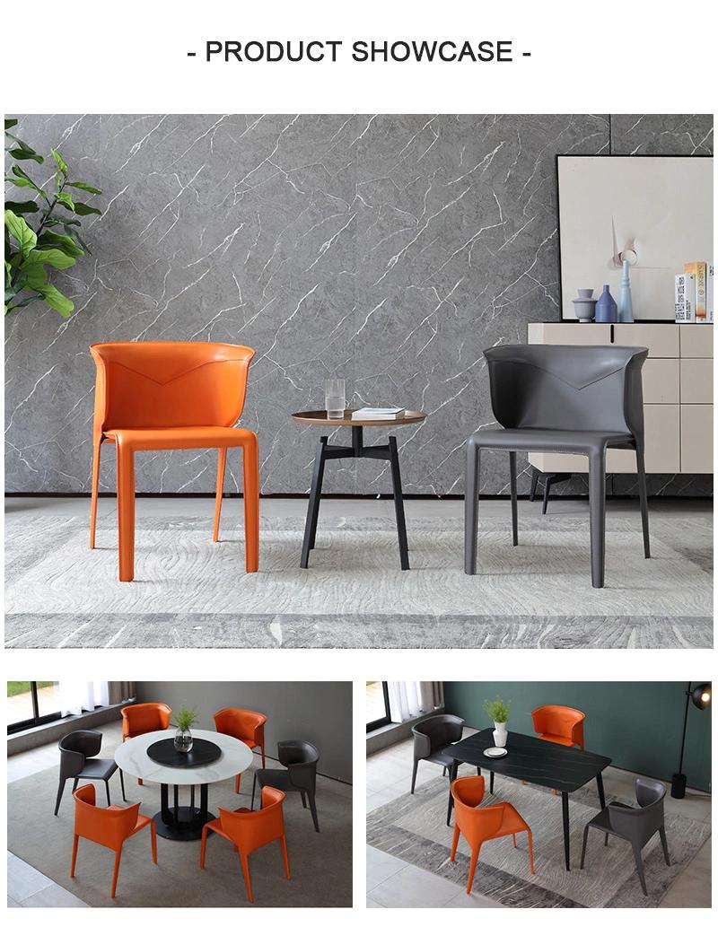 Industrial Kitchen Designer Modern Dining Set Furniture Chair with Metal Legs