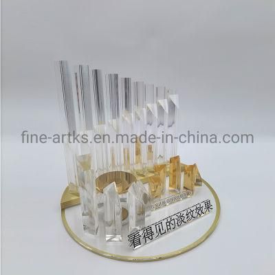 Custom Multifunctional Clear Acrylic Eye Serum Makeup Display Stand