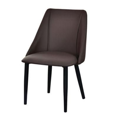 Modern Furniture Hotel Lobby Chesterfield Portable Metal High Back Dining Leather Chair