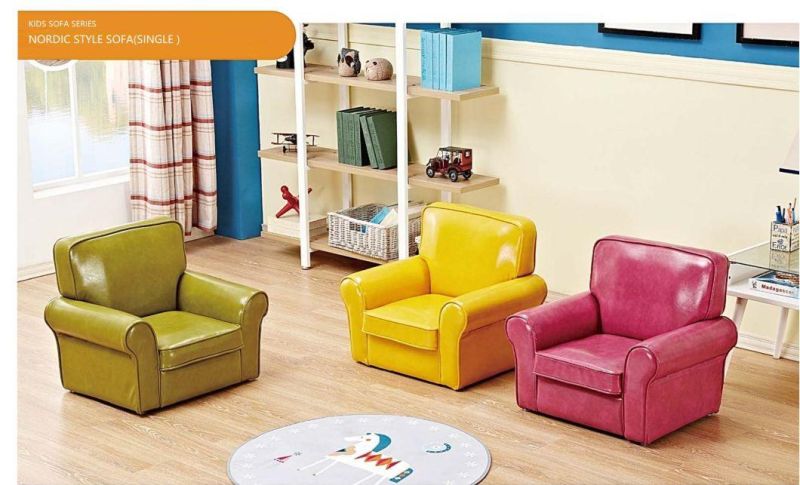 Leather Single Seat Sofa, Cartoon Decoration Sofa, Children Chair Sofa, Kindergarten Furniture Sofa, Single Seat Sofa