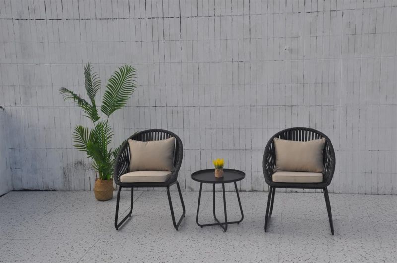 Modern Style Aluminum Outdoor Patio Garden Outdoor Rattan Aluminum Furniture Chair Set