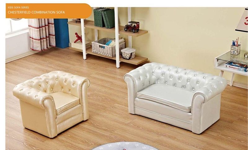 Living Room Baby Sofa Leather Kids Sofa, Day Care Center Sofa, Child Care Center Sofa, Cartoon Baby Sofa, Children Cute and Lovely Single Sofa