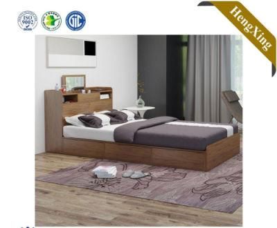 Simple Design School Solid Wood Queen Size Modern Furniture Bedroom Bed