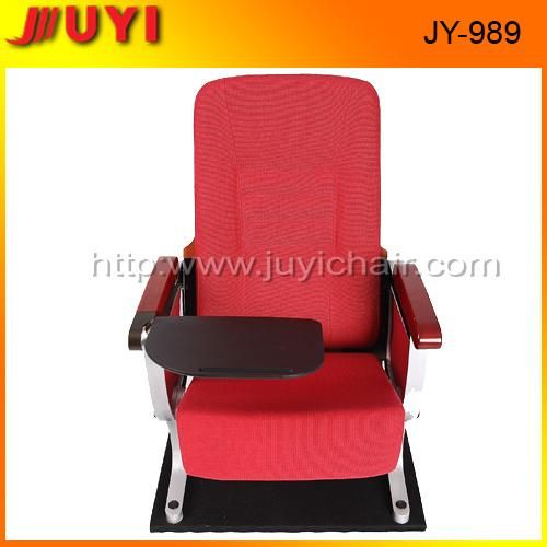 Jy-989 Factory Price Steel Leg Armrest Chair with Pads Hall Chair Public Furniture