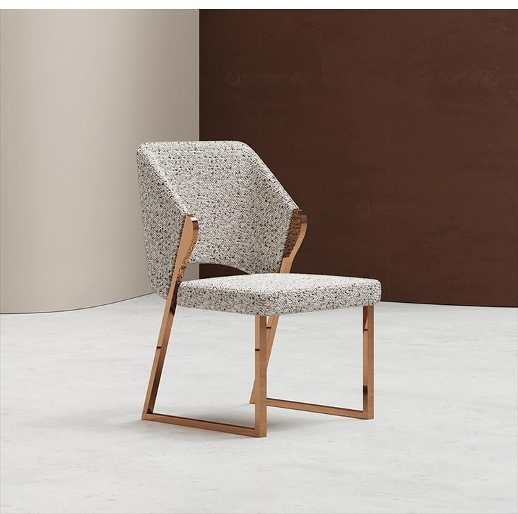 Europe Designer Fabric Comfy Elegant Dining Room Chair