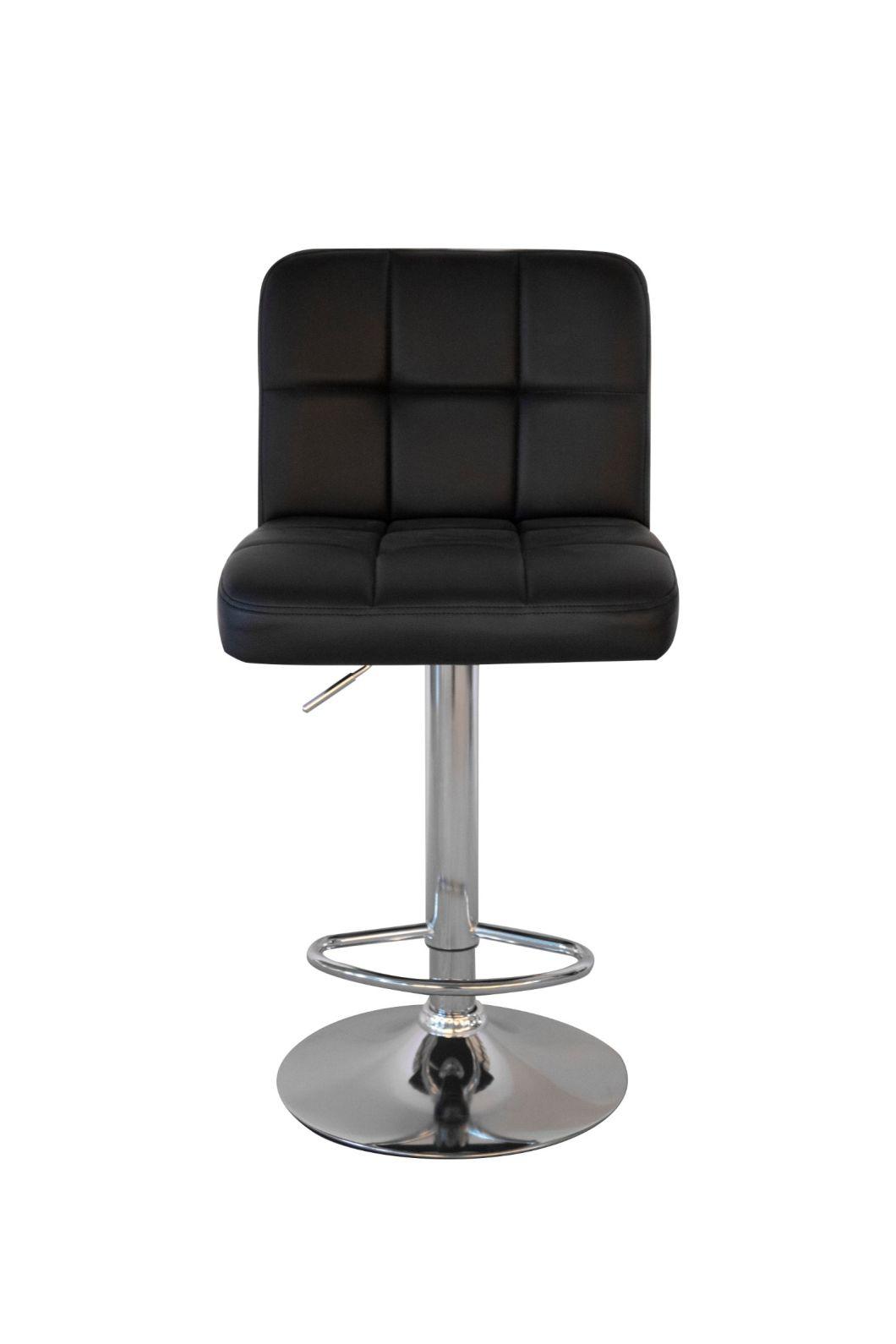 2021 New Modern PU Faux Leather Commercial Swivel Kitchen Bar Stool