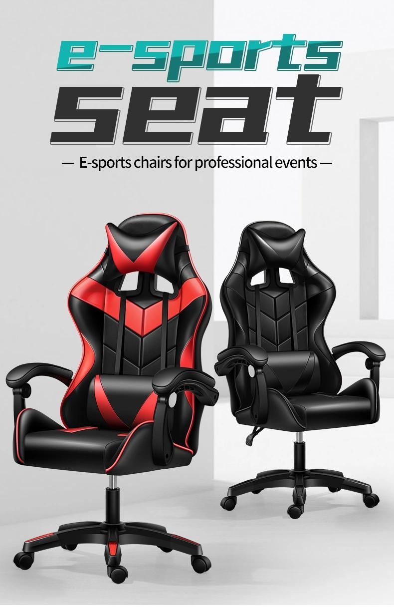 CE Approval Good Price PU Leather Nice Gaming Chair for E-Sport Cybercafe Furniture Home Gaming Computer Chair Home Furniture Pink Color