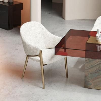 Modern Home Furniture Restaurant Furniture Velvet Golden Dining Chair