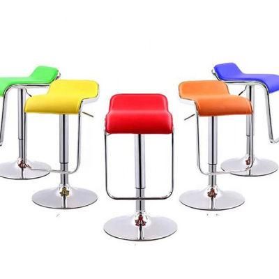 Modern Bar Chair Leather Bar Stools Chair Height and Swivel with Back Chair Design for Bar
