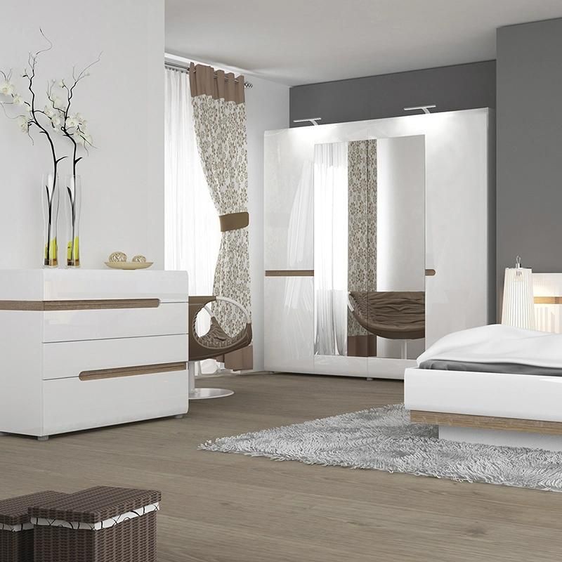 OEM/ODM Modern Panel Furniture High Quality Bedroom Set Furniture for Projects