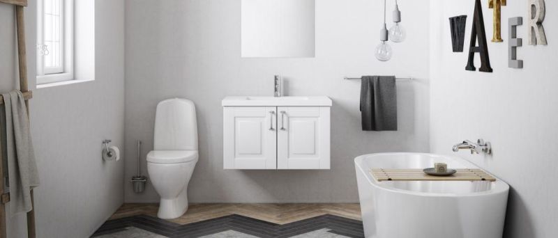 Wholesale Custom Made Luxury Bathroom Cabinet Furniture Wooden PVC Vanity