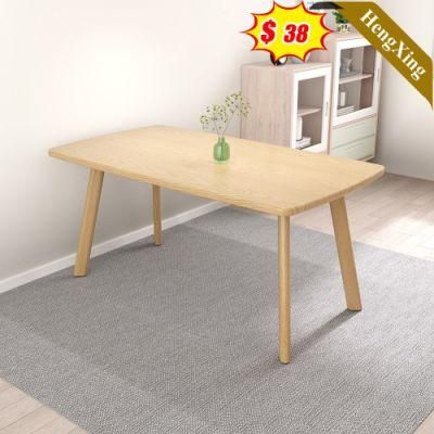 Cheap Home Modern Restaurant Furniture Dining Table Set Rectangular Wooden Dining Table Set