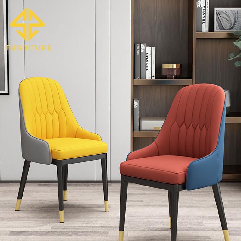 2021 Hot Sale Wooden Leather Dining Chair Can Be Customized