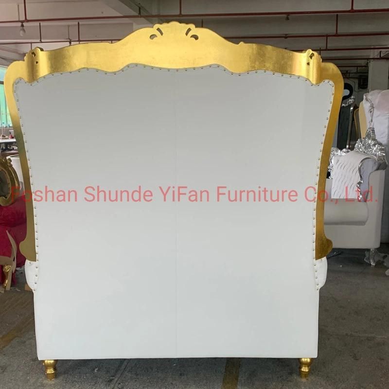 High Back Wedding Sofa Chairs for Bride and Groom in Optional Furnitures Color From Chinese Hotel Furniture Factory