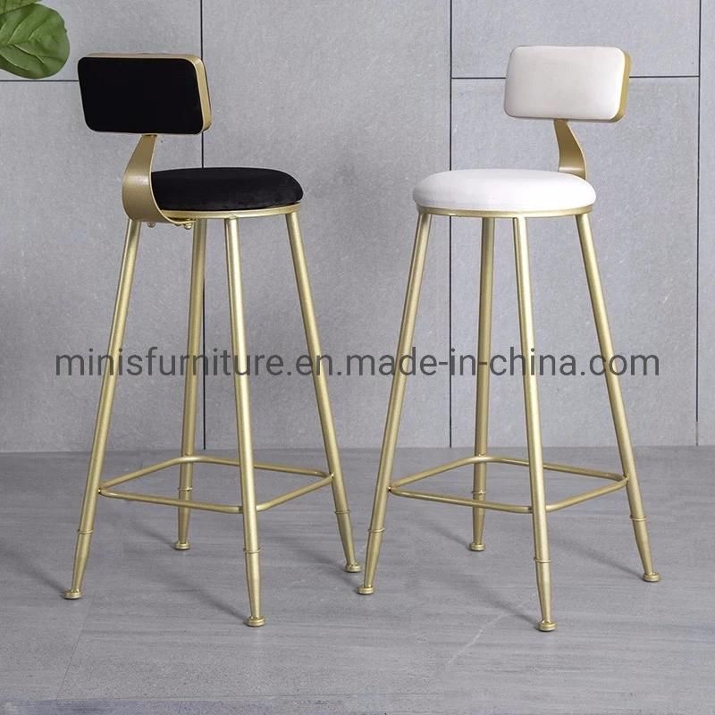 (MN-MBC25) Luxurious Home/Hotel/ High Legs Bar Chair with Back and Armrests