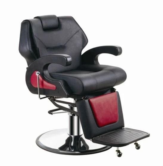 Hl-9254b Salon Barber Chair for Man or Woman with Stainless Steel Armrest and Aluminum Pedal