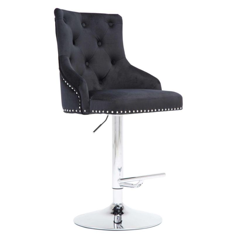 Height Adjustable Leisure Bar Chair Swivel Lounge Bar Stool Seat