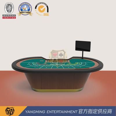 Standard 8-Person International Baccarat Chip Poker Tournament Table Original Design Customized Ym-Ba08