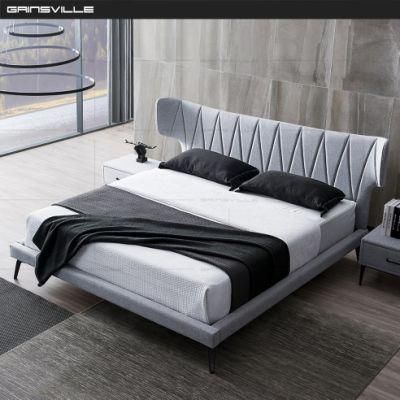 Manufacture Leather Bed King Bed Wall Bed for Home or Hotel Gc1801