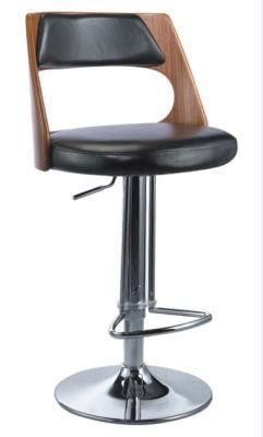 (SZ-BCP98) New Design Wooden and Leather Leisure Bar Chair Bar Salon Stool