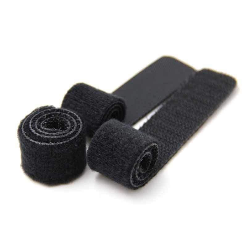 Black Double Side Hook Loop Cable/Wire Fastener Tie 20*175mm