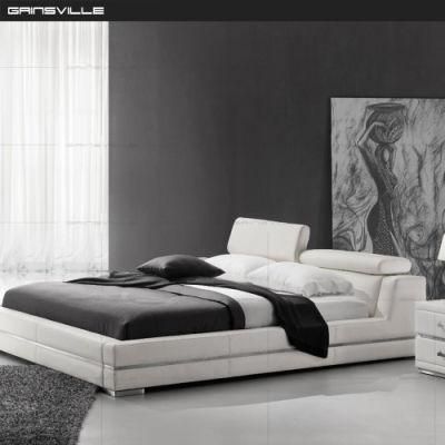 Modern Home Furniture Manufacturer Doubel King Size Leather Wall Bed in Bedroom Furniture