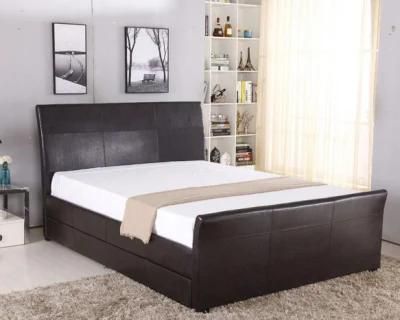 Wholesale Home Furniture Bedroom Bed Soft Leather Bed