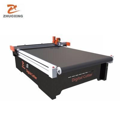 Zhuoxing Automatic Shirt Making Machine Rexine Flatbed Digital Cutter Factory CNC Fabric Cloth Digital Cutter Table