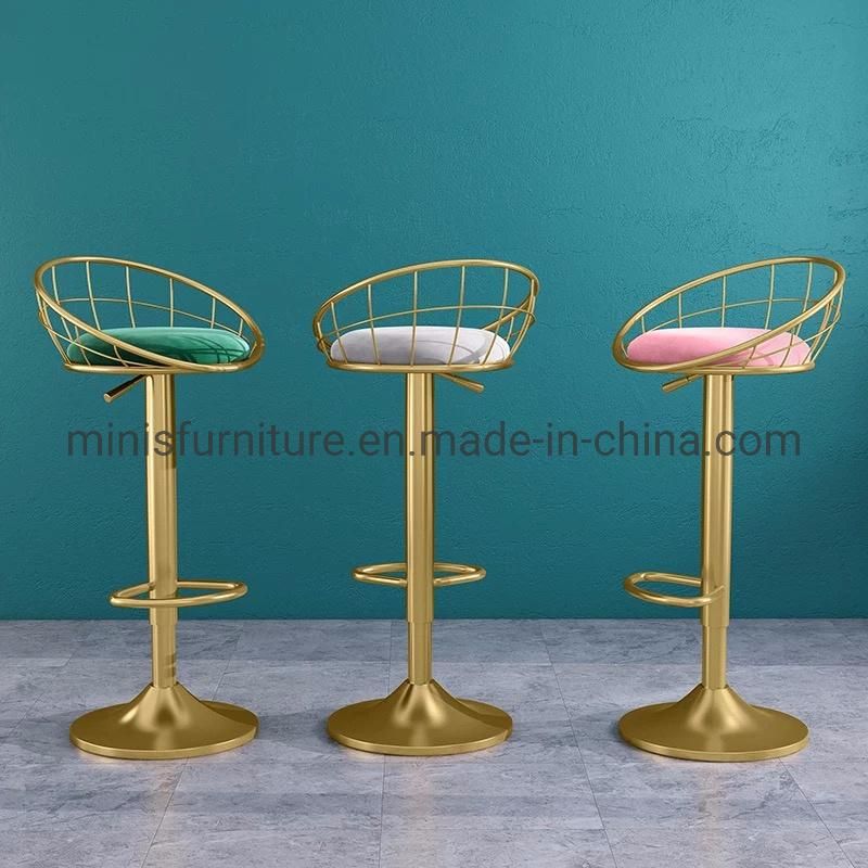 (MN-MBC27) Elegant White Swivel Bar Chair Lift for Pub Home Furniture