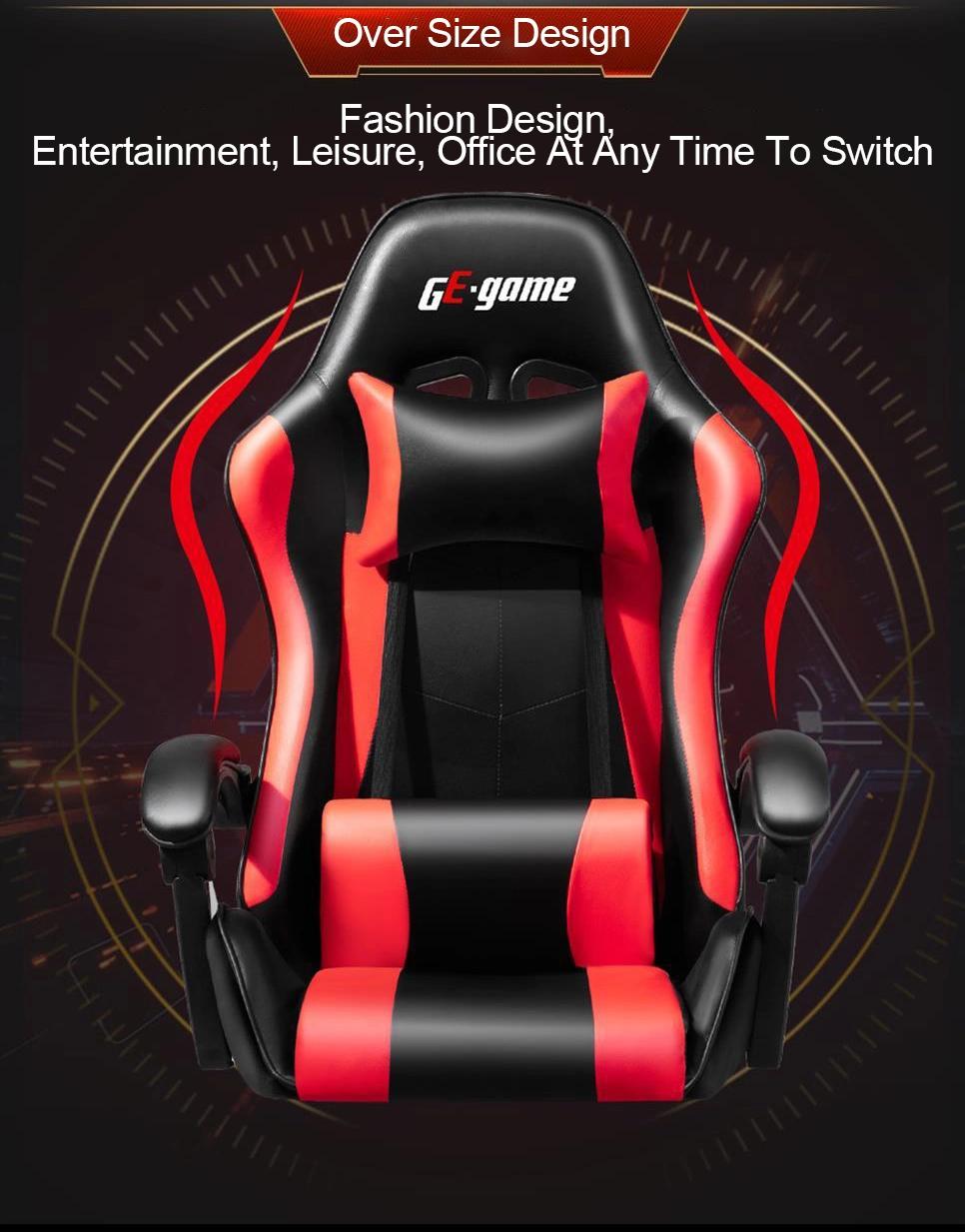 PC Silla Gamer Chair PU Leather Gaming Chair with Footrest