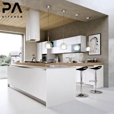 China Supplier Wholesale Innovative Handleless PVC Matt Complete Kitchen Cabinet Home Furniture