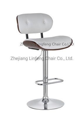 Modern PU Leather Commercial Swivel Kitchen Bar High Stool Chair Factory