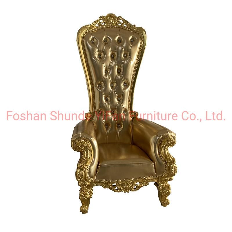 Chinese Furniture Factory Wholesale King Throne Sofa Chair in Optional Color for Wedding Furniture and Hotel Lobby Furniture