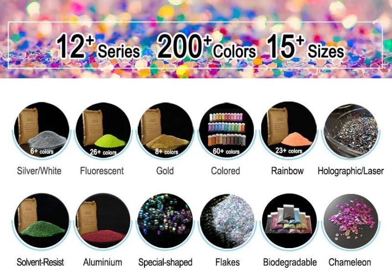 Solvent Resistant Sparking Powder Glitter Pigment Nail Art Nail Polish