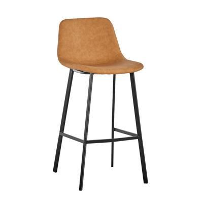 Modern High Quality Commercial Furniture PU Leather Bar Stools/Barstool/High Bar Dining Chair