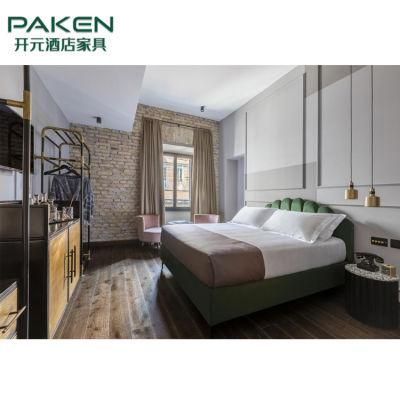 Modern Star Hotel Bedroom Furniture with PU Leather / Fabric Headboard