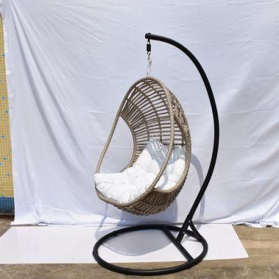 Patio Hammock Swing Chair Metal Frame Modern Hanging Chair for Indoor Outdoor Garden Furniture