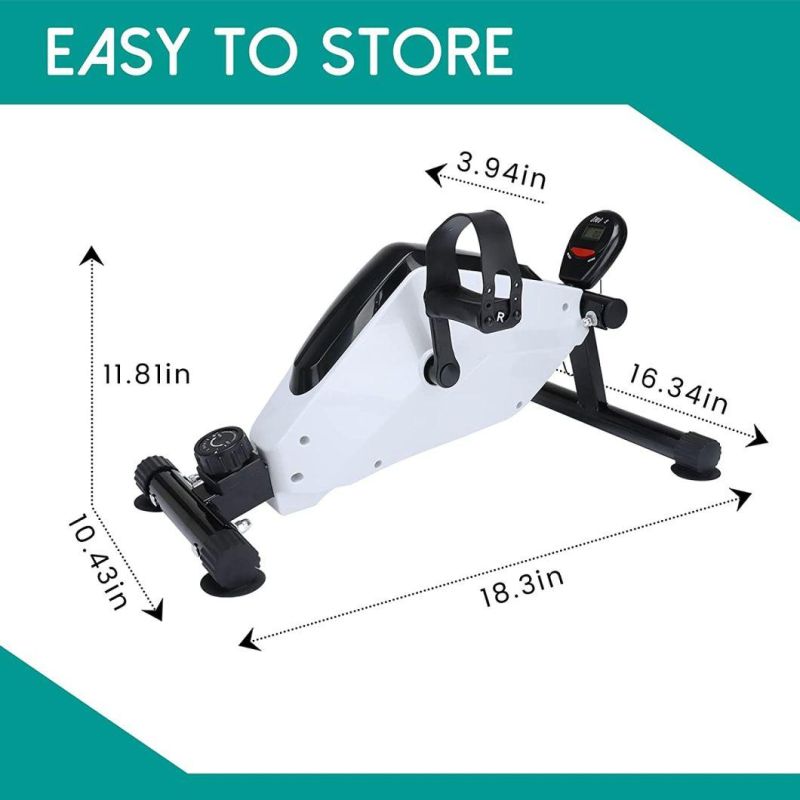 Pedal Exerciser Bike Home Use Unisex Sit Fit Elliptical Mini Elliptical Trainer Under Desk Elliptical