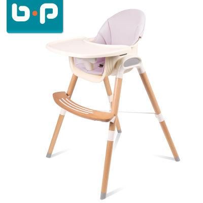 Adjustable 3 in 1 Wooden Baby Dining Chair Highchair Baby High Chairs