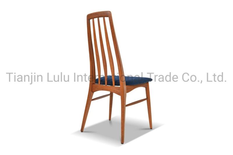 Nordic Scandinavian Wooden High Back Commercial Wood Dining Chair for Restaurant